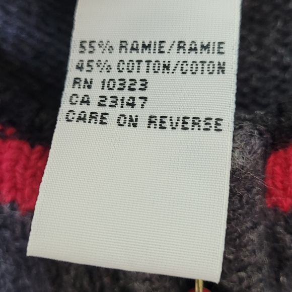 Talbots Vintage Dog Print Cardigan Sweater Full Zip Ramie Cotton Preppy Size S - Picture 10 of 11